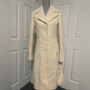 Misto Cashmere vintage Italian cream coat size small
